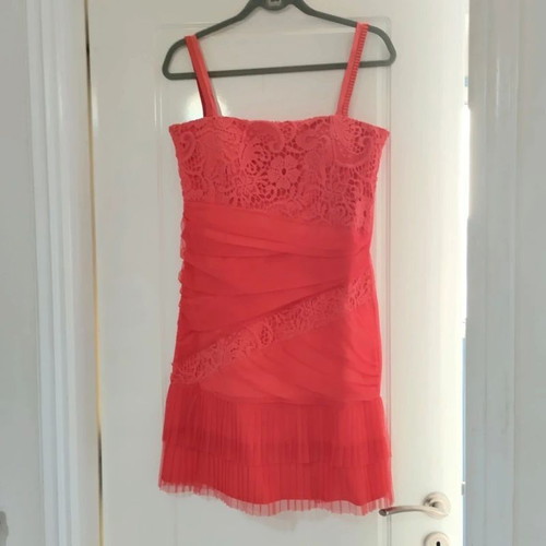 Rinascimento Elegant Coral Dress L Like New