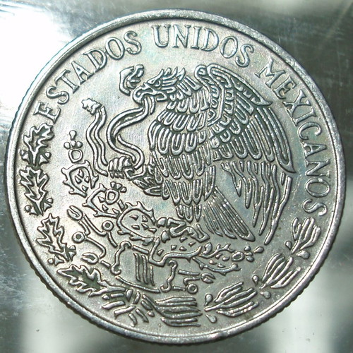 Mexico 50 Centavos coin used, lot of 3 pieces 1975-1979