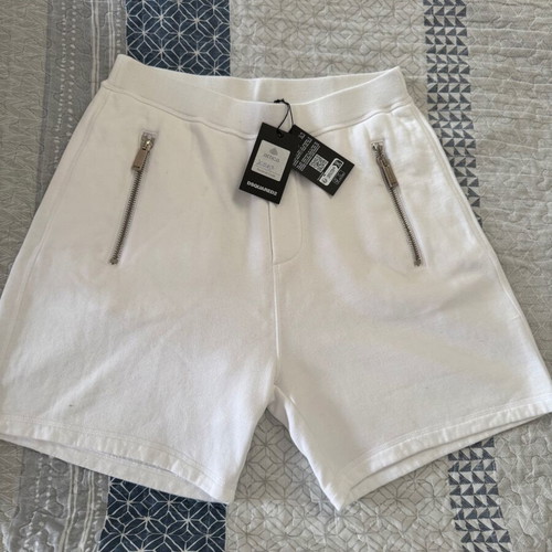 Dsquared2 white shorts like new with zipper details