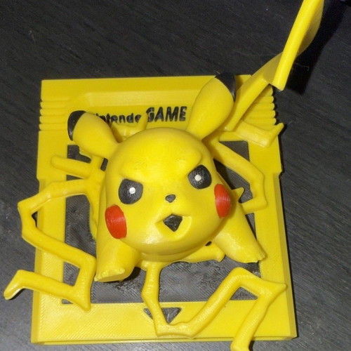 3D Printed Φιγούρα Pikachu Game Boy Breaking κατόπιν παραγγελίας