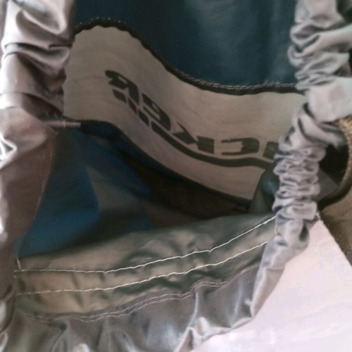 Backpack like new, black and gray, foldable for travel