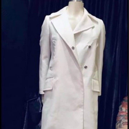 Italian outerwear 100% cotton new, white, size L