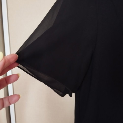 Dress with muslin sleeve Estetica like new, black