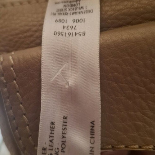 Jasper Conran beige leather handbag like new