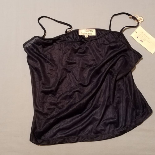 Dorothy Calvin Ray women's dark blue transparent top XL