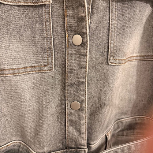 Denim jumpsuit like new, grey stonewashed, size M