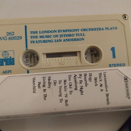 The London Symphony Orchestra Plays The Music Of Jethro Tull Featuring Ian Anderson cassette used