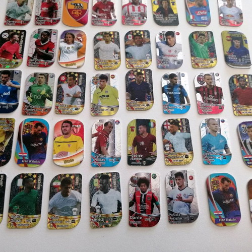 Europe's champion metal footballer tags used, pack of 48