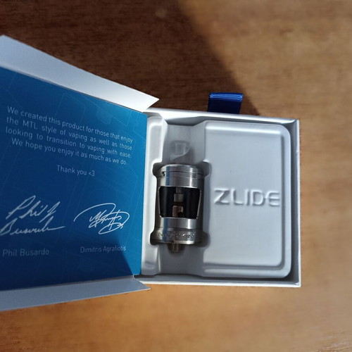Innokin Zlide Tank 4ml 24mm silver like new atomizer
