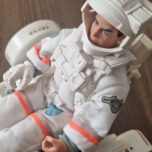 Action Man Moonraker collectible figure used with lunar rover