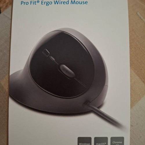 Kensington Pro Fit Ergo Wired Vertical Mouse like new, black