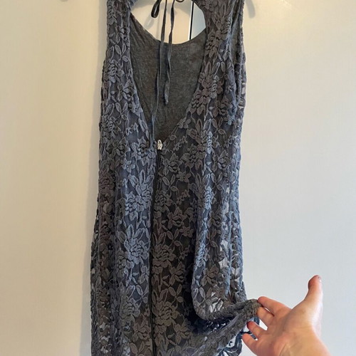 Regalinas lace dress like new, one size, gray