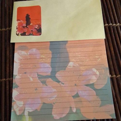 Vintage letter writing sets used, pack of 5 from 1980