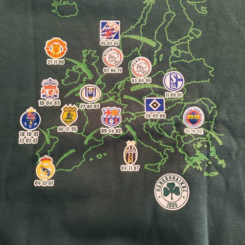 Panathinaikos Collectible Sweatshirt "European Journey" used, vintage