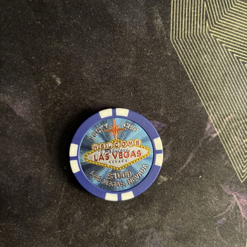 Poker chip Lucky Chip Las Vegas souvenir like new