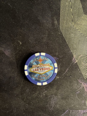 Poker chip Lucky Chip Las Vegas souvenir like new