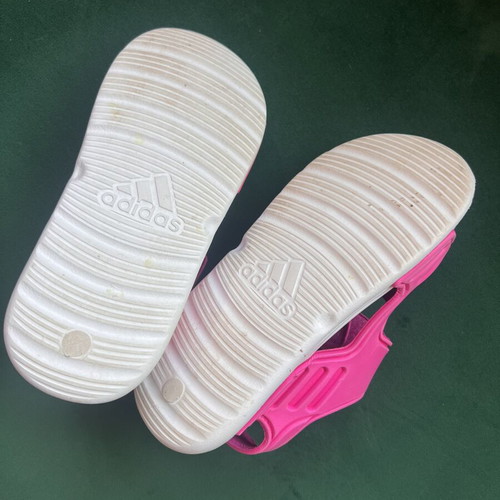 Adidas Swim Sandals Size 32 Pink Like New