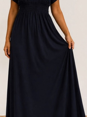 Long dress like new, dark blue