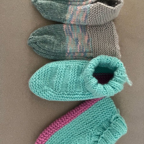 Handmade knitted wool baby socks new