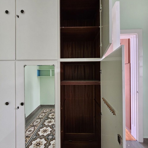 Wooden wardrobe like new, large with wooden drawers, 2m x 3.2m height