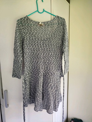 Knitted dress used gray size S