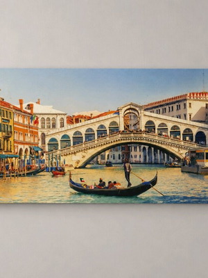 Venice Rialto Bridge canvas print used 200x100cm