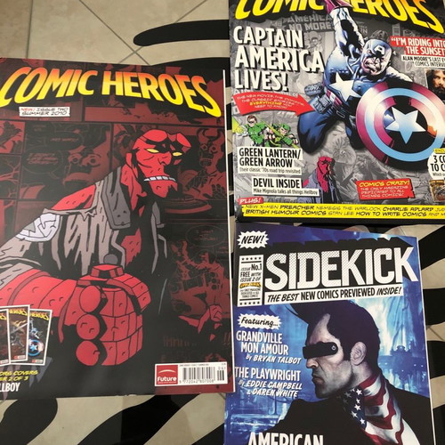 Comic Heroes Magazine #2 used, Captain America, Hellboy, Alan Moore