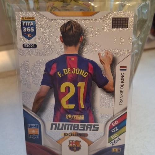 Frankie de Jong Numbers Panini 2026 card