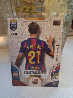 Frankie de Jong Numbers Panini 2026 card