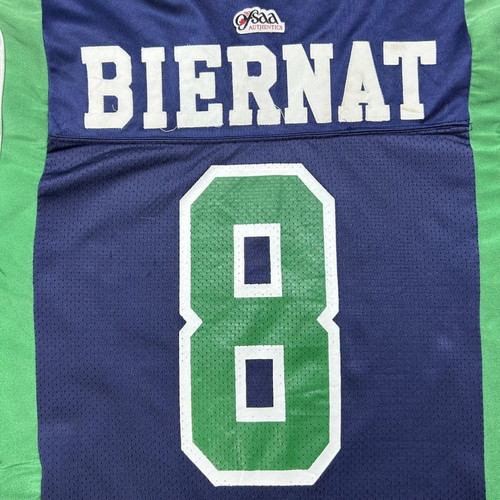 Vintage 90s Game Worn Canadian Football Jersey #8 Ridge Navy Green M used