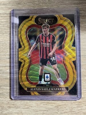 2025-26 Panini Select Gold #/10 κάρτα Alexis Saelemaekers AC Milan