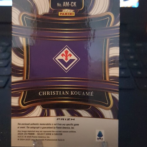 Panini Select Serie A 2024-25 Christian Kouame Patch Auto Red Sp like new