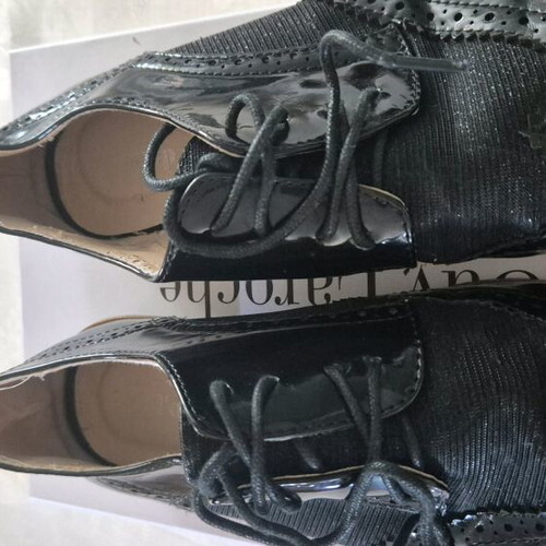Pair of shoes used, size 36.5, black and brown, 2 pairs