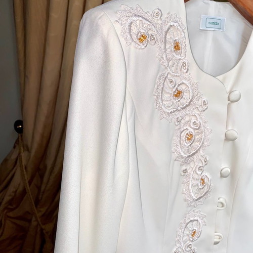 Canda Vintage Haute Couture jacket like new with embroidered design