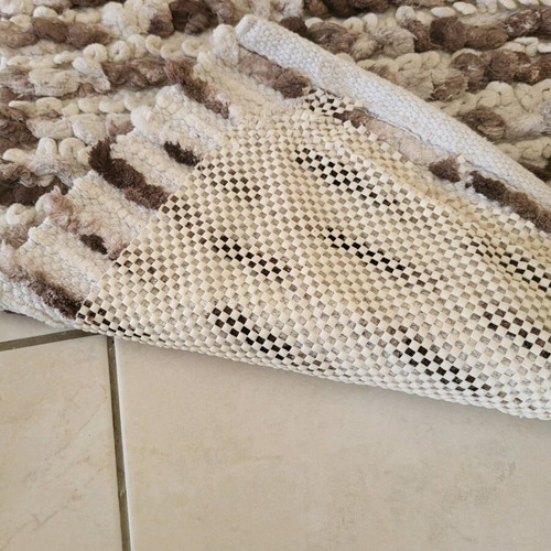 Πατάκι μπάνιου μεταχειρισμένο, μπεζ καφέ 86×53 εκ.