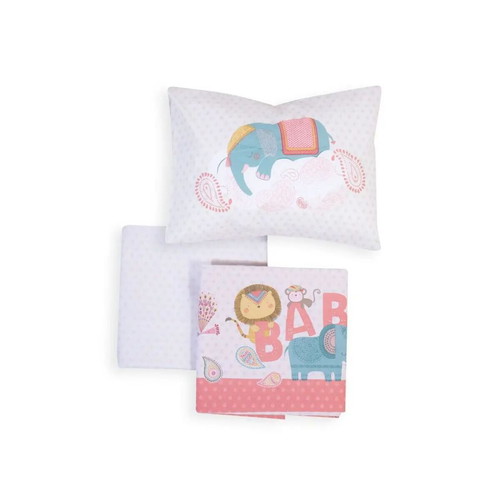 Kentia baby crib set used with quilt and 2 Nef-Nef sheet sets