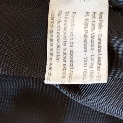 Skins leather jacket black size 52 like new