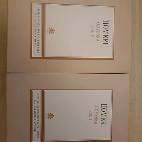 Homer Odyssey two-volume set new, stereotyped Lipsiae reprint Papadimas