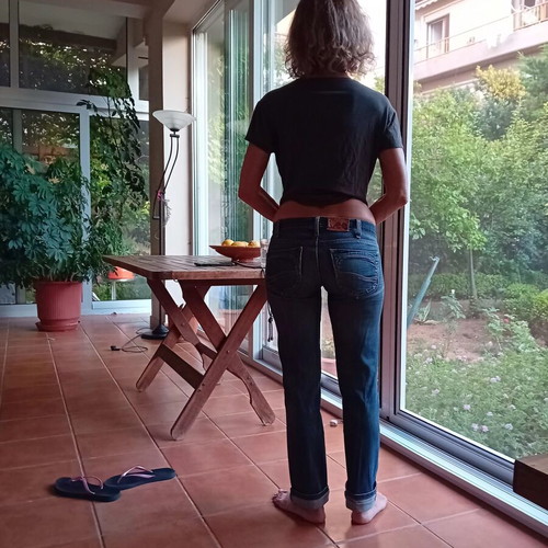 Lee Jeans classic cut used, size S, blue denim