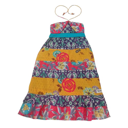 Boho casual dress Pepe Jeans used, colorful Y2K cotton