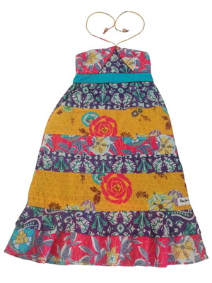 Boho casual dress Pepe Jeans used, colorful Y2K cotton