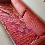 Living room set with two sofas, storage space