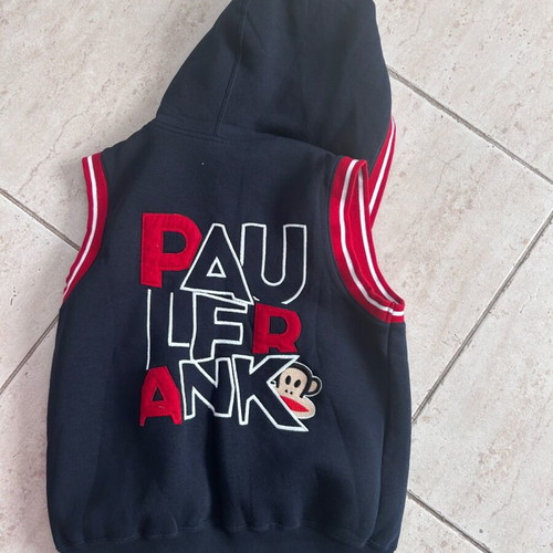 Paul Frank tracksuit and sleeveless hoodie like new, size 8-10, blue