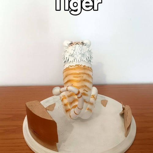 Elementallyst Tiger figure 30 cm new, 3D printed with durable PLA+