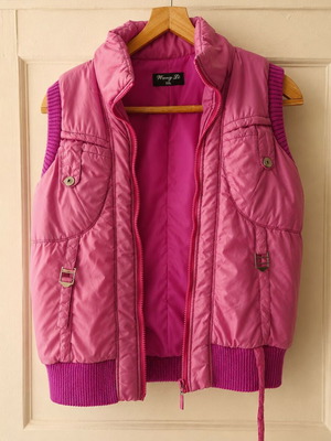 Teen Sleeveless Jacket used, pink, ages 11-12