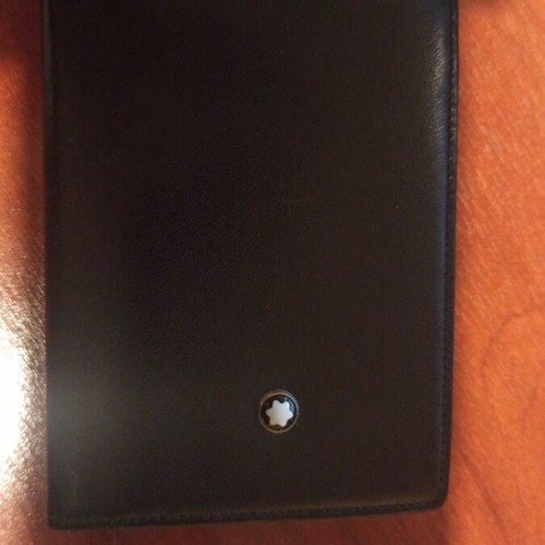 Montblanc Meisterstuck Business Card Holder leather black like new