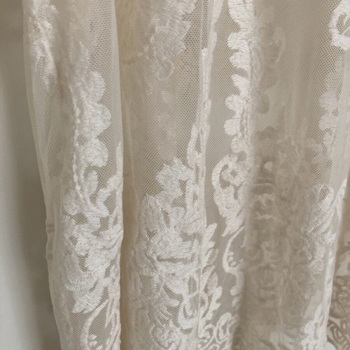 Transparent cream blouse size large - medium like new