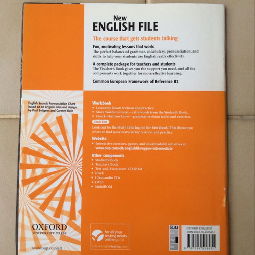 New English File Upper-Intermediate books with CD like new