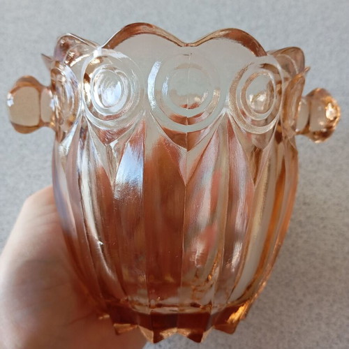 Vintage ice bucket like new, brown color