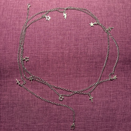 Handmade jewelry set new, earrings, anklet, and adjustable necklace